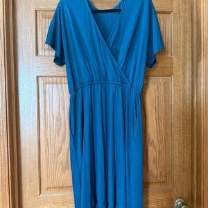 Wool& Brooklyn wrap dress large long
